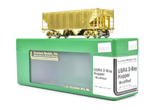Load image into Gallery viewer, HO Brass OMI - Overland Models, Inc. Various Roads USRA - United States Railway Administration 2-Bay Hopper Car Modified