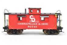Load image into Gallery viewer, O Scale Wood Quality Craft C&O - Chesapeake & Ohio Wood Sheathed Caboose Pro-Built and Painted No. 90746