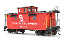 Load image into Gallery viewer, O Scale Wood Quality Craft C&O - Chesapeake & Ohio Wood Sheathed Caboose Pro-Built and Painted No. 90746