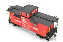 Load image into Gallery viewer, O Scale Wood Quality Craft C&O - Chesapeake & Ohio Wood Sheathed Caboose Pro-Built and Painted No. 90746