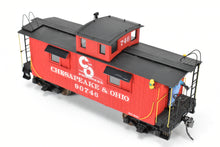 Load image into Gallery viewer, O Scale Wood Quality Craft C&O - Chesapeake & Ohio Wood Sheathed Caboose Pro-Built and Painted No. 90746
