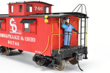Load image into Gallery viewer, O Scale Wood Quality Craft C&O - Chesapeake & Ohio Wood Sheathed Caboose Pro-Built and Painted No. 90746