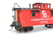Load image into Gallery viewer, O Scale Wood Quality Craft C&O - Chesapeake & Ohio Wood Sheathed Caboose Pro-Built and Painted No. 90746