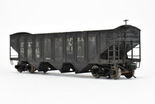 Load image into Gallery viewer, O Scale Brass NJ Custom Brass C&O - Chesapeake & Ohio 70 Ton Triple Hopper W/ Rounded Ends Class HT CP and Weathered