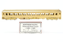 Load image into Gallery viewer, HO Brass W&R Enterprises NP - Northern Pacific Reserved Seat Coach Nos. 1380 & 1381
