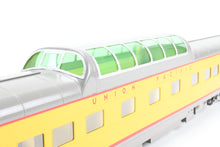Load image into Gallery viewer, O Brass Wasatch Model Co. UP - Union Pacific 1955 AC&F Built 7000 Series Dome Coach Professionally Painted No. 7009