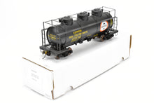 Load image into Gallery viewer, O Brass Max Gray Various Roads 3-Dome Tank Car CP KPCX 1937 Koppers Coal Tar Products NOB