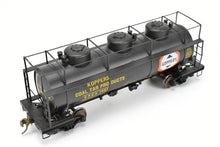 Load image into Gallery viewer, O Brass Max Gray Various Roads 3-Dome Tank Car CP KPCX 1937 Koppers Coal Tar Products NOB