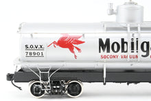 Load image into Gallery viewer, Gauge 1 - 1:24th Scale Brass PSC - Precision Scale Co. Various Roads UTLX Frameless Tank Car Factory Painted SOVX - Mobil Gas No. 78901