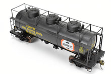 Load image into Gallery viewer, O Brass Max Gray Various Roads 3-Dome Tank Car CP KPCX 1937 Koppers Coal Tar Products NOB