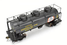 Load image into Gallery viewer, O Brass Max Gray Various Roads 3-Dome Tank Car CP KPCX 1937 Koppers Coal Tar Products NOB