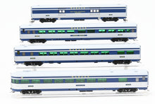 Load image into Gallery viewer, HO NEW Brass NBL - North Bank Line WAB - Wabash COKC - City of Kansas City 7-Car Set, Mid 1950's Factory Painted & Lighted