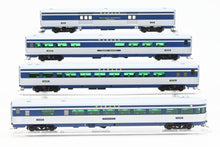 Load image into Gallery viewer, HO NEW Brass NBL - North Bank Line WAB - Wabash COKC - City of Kansas City 7-Car Set, Mid 1950's Factory Painted & Lighted