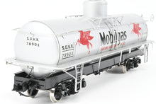 Load image into Gallery viewer, Gauge 1 - 1:24th Scale Brass PSC - Precision Scale Co. Various Roads UTLX Frameless Tank Car Factory Painted SOVX - Mobil Gas No. 78901