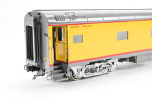 Load image into Gallery viewer, O Brass Wasatch Model Co. UP - Union Pacific AC&F Built 1950 "Western Series"  4 Double Bedroom, 12 Roomette Sleeper Pro-Painted "Western Adventure"