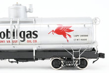 Load image into Gallery viewer, Gauge 1 - 1:24th Scale Brass PSC - Precision Scale Co. Various Roads UTLX Frameless Tank Car Factory Painted SOVX - Mobil Gas No. 78901