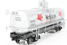 Load image into Gallery viewer, Gauge 1 - 1:24th Scale Brass PSC - Precision Scale Co. Various Roads UTLX Frameless Tank Car Factory Painted SOVX - Mobil Gas No. 78901