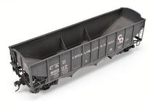 Load image into Gallery viewer, O Scale Brass US Hobbies C&O - Chesapeake & Ohio ACF Welded Triple Hopper Custom Painted No. 99007 NO ORIGINAL BOX