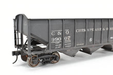 Load image into Gallery viewer, O Scale Brass US Hobbies C&O - Chesapeake & Ohio ACF Welded Triple Hopper Custom Painted No. 99007 NO ORIGINAL BOX