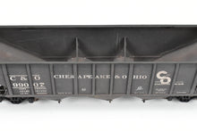 Load image into Gallery viewer, O Scale Brass US Hobbies C&O - Chesapeake & Ohio ACF Welded Triple Hopper Custom Painted No. 99007 NO ORIGINAL BOX