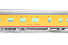 Load image into Gallery viewer, O Brass Wasatch Model Co. UP - Union Pacific AC&F Built 1950 "Western Series"  4 Double Bedroom, 12 Roomette Sleeper Pro-Painted "Western Adventure"