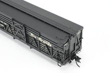 Load image into Gallery viewer, HOn3 Blackstone Models D&RGW - Denver & Rio Grande Western 5500 Series 30' Double Deck Stock Car Flying Grande Herald No. 5710