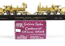 Load image into Gallery viewer, HO Brass PFM - United UP - Union Pacific & CP - Central Pacific 4-4-0 Golden Spike Centennial Set