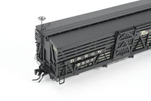 Load image into Gallery viewer, HOn3 Blackstone Models D&RGW - Denver & Rio Grande Western 5500 Series 30' Double Deck Stock Car Flying Grande Herald No. 5803