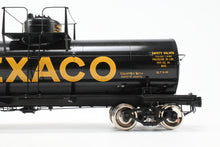 Load image into Gallery viewer, Gauge 1 - 1:32nd Scale Brass PSC - Precision Scale Co. Various Roads 8,000 Gallon Tank Car Factory Painted TXC - The Texas Company Texaco No. 4593