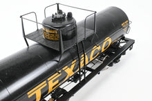 Load image into Gallery viewer, Gauge 1 - 1:32nd Scale Brass PSC - Precision Scale Co. Various Roads 8,000 Gallon Tank Car Factory Painted TXC - The Texas Company Texaco No. 4593