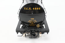 Load image into Gallery viewer, Gauge 1 - 1:32nd Scale Brass PSC - Precision Scale Co. Various Roads 8,000 Gallon Tank Car Factory Painted TXC - The Texas Company Texaco No. 4593