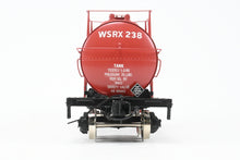 Load image into Gallery viewer, Gauge 1 - 1:32nd Scale Brass PSC - Precision Scale Co. Various Roads 8,000 Gallon Tank Car Factory Painted WSRX - Mobil Gas No. 238