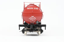 Load image into Gallery viewer, Gauge 1 - 1:32nd Scale Brass PSC - Precision Scale Co. Various Roads 8,000 Gallon Tank Car Factory Painted WSRX - Mobil Gas No. 238
