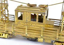 Load image into Gallery viewer, HO Brass Suydam PE - Pacific Electric Interurban Wood Wire Greaser-Tower Car NO BOX AS-IS