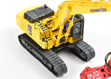 Load image into Gallery viewer, HO Brass CON CMC - Classic Mint Collectibles Komatsu PC400LC-7 w/ LaBounty MSD 2000R Shear, Cab Guard, Additional Hydraulic Lines FP
