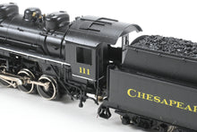 Load image into Gallery viewer, HO Brass Lambert C&O - Chesapeake & Ohio C-15a 0-8-0 Platinum Series Pro-Painted No. 111