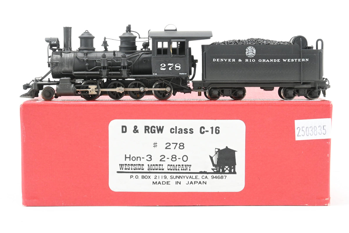 HOn3 Brass Westside Model Co. D&RGW - Denver & Rio Grande