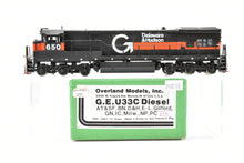 Load image into Gallery viewer, HO Brass OMI - Overland Models Inc. Various Roads GE U33C Custom Painted Gilford/Delaware & Hudson No. 650