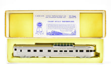 Load image into Gallery viewer, HO Brass Oriental Limited CB&Q/DRGW/WP California Zephyr Dome Sleeper Observation "Silver Crescent"