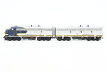 Load image into Gallery viewer, HO Athearn Genesis ATSF - Santa Fe EMD F7A/F7B Freight Phase I Set #338L and 338B FP Blue Bonnet w/ Light Weathering