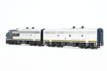 Load image into Gallery viewer, HO Athearn Genesis ATSF - Santa Fe EMD F7A/F7B Freight Phase I Set #338L and 338B FP Blue Bonnet w/ Light Weathering