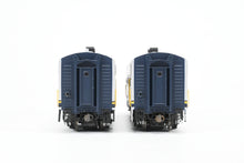 Load image into Gallery viewer, HO Athearn Genesis ATSF - Santa Fe EMD F7A/F7B Freight Phase I Set #338L and 338B FP Blue Bonnet w/ Light Weathering