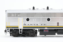 Load image into Gallery viewer, HO Athearn Genesis ATSF - Santa Fe EMD F7A/F7B Freight Phase I Set #338L and 338B FP Blue Bonnet w/ Light Weathering