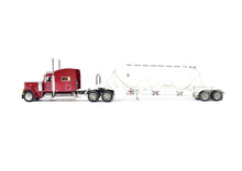 Load image into Gallery viewer, HO Brass CON CMC - Classic Mint Collectibles Peterbilt 379 3-Axle Tractor w/ Sleeper and Heil 1040 Dry Bulk Trailer White FP
