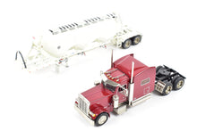 Load image into Gallery viewer, HO Brass CON CMC - Classic Mint Collectibles Peterbilt 379 3-Axle Tractor w/ Sleeper and Heil 1040 Dry Bulk Trailer White FP