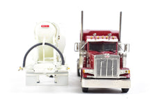 Load image into Gallery viewer, HO Brass CON CMC - Classic Mint Collectibles Peterbilt 379 3-Axle Tractor w/ Sleeper and Heil 1040 Dry Bulk Trailer White FP