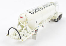 Load image into Gallery viewer, HO Brass CON CMC - Classic Mint Collectibles Peterbilt 379 3-Axle Tractor w/ Sleeper and Heil 1040 Dry Bulk Trailer White FP