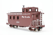 Load image into Gallery viewer, HOn3 Brass PSC - Precision Scale Co. D&RGW - Denver & Rio Grande Western Peaked Roof Caboose CP No. 0584