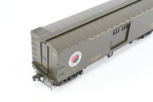 Load image into Gallery viewer, HO Brass W&R - W&R Enterprises NP - Northern Pacific Express Boxcar 7’ Door #1854 - 1889 Version 1 Factory Painted Pullman Green No. 1871