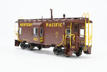 Load image into Gallery viewer, HO Brass OMI - Overland Models, Inc. WP - Western Pacific Steel Bay Window Caboose w/ Roof Walk Factory Painted No. 451